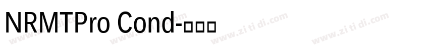 NRMTPro Cond字体转换